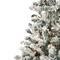 6.5ft. Pre-Lit Medium Flocked Pine Artificial Christmas Tree, Warm White LED Lights